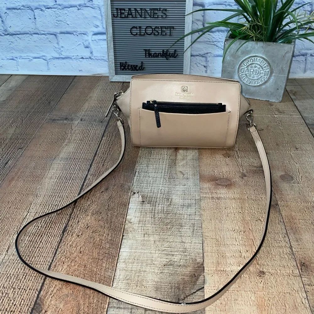 Kate Spade Satchel/Cross-body Affgto(Tan)/Blk